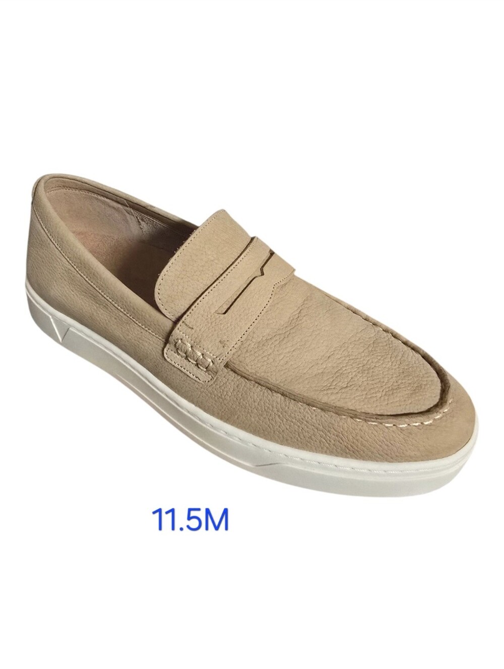 Vionic Men's Suede Loafers in Beige with White Sole - Picture 7 of 7